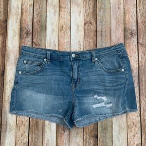 Mossimo Blue Denim Boyfriend Shorts size 14
